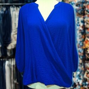 A.N.A Royal Blue Women's Blouse NWOT